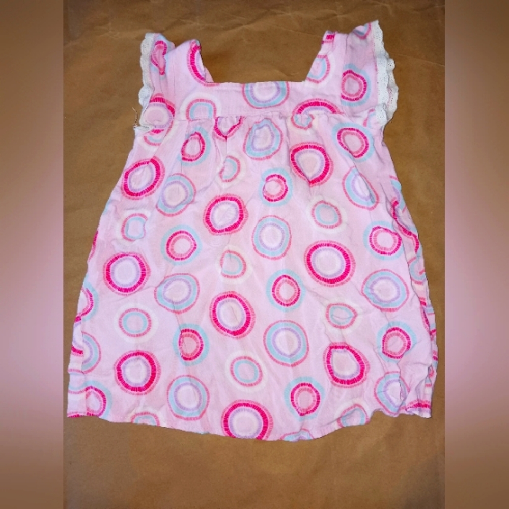 Light pink layered circle design dress